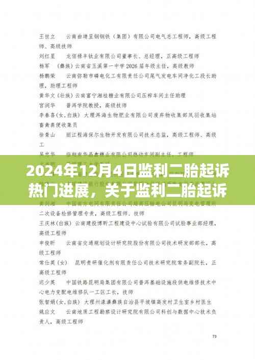 监利二胎起诉案最新进展报告，专业视角解读案件走向（2024年12月4日更新）